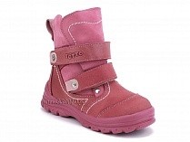 215-96,87,17 Тотто (Totto), ботинки детские зимние ортопедические профилактические, мех, нубук, кожа, розовый. в Екатеринбурге