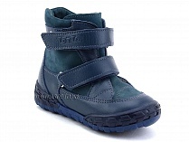 127-3,13 Тотто (Totto), ботинки демисезонные утепленные, байка, синий, кожа в Екатеринбурге