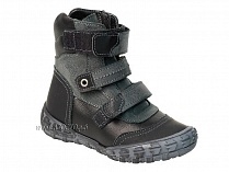 210-21,1,52Б Тотто (Totto), ботинки демисезонные утепленные, байка, черный, кожа, нубук. в Екатеринбурге