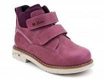 1071-10 (26-30) Миниколор (Minicolor), ботинки детские ортопедические профилактические утеплённые, кожа, флис, розовый в Екатеринбурге