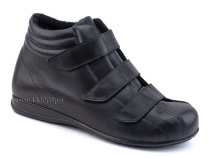 5008-02-1 Плюмекс (Plumex), ботинки для взрослых зимние, натуральная шерсть, кожа, черный, полнота 10 в Екатеринбурге