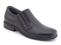 51213  ШагоВита (Shagovita), туфли школьные профилактические  для мальчиков, кожа, черный в Екатеринбурге