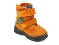 203-85,044 Тотто (Totto), ботинки зимние, оранжевый, зеленый, натуральный мех, замша. в Екатеринбурге