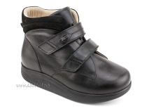 141606W Сурсил-Орто (Sursil-Ortho), ботинки для взрослых, ригидная подошва, диабетическая подкладка, кожа, нубук, черный, полнота 11 в Екатеринбурге