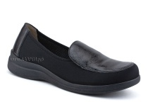 84-52Т-22-402/30 Рикосс (Ricoss) туфли для взрослых, кожа, лак, текстиль, черный, полнота 9 в Екатеринбурге